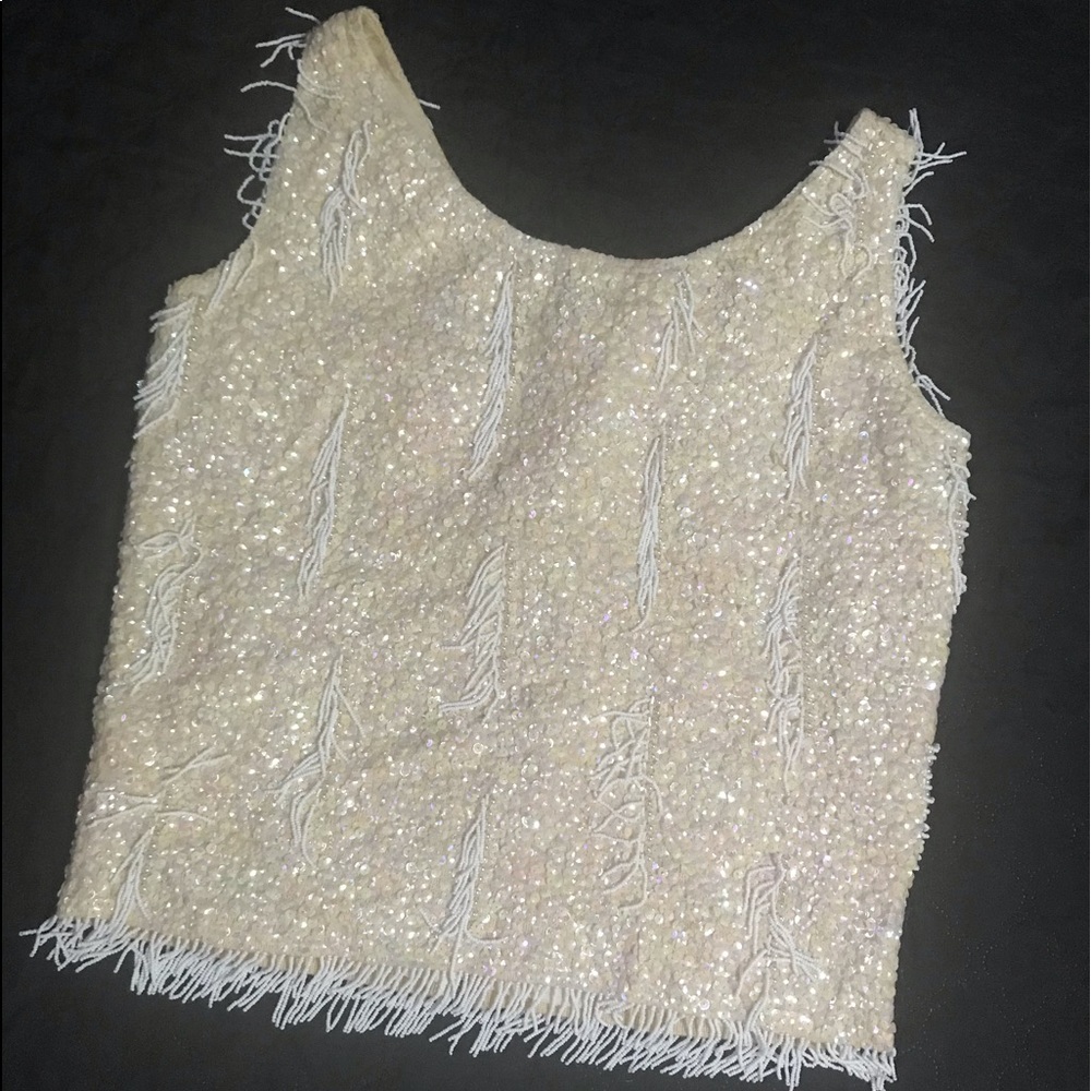 Sequin crop top